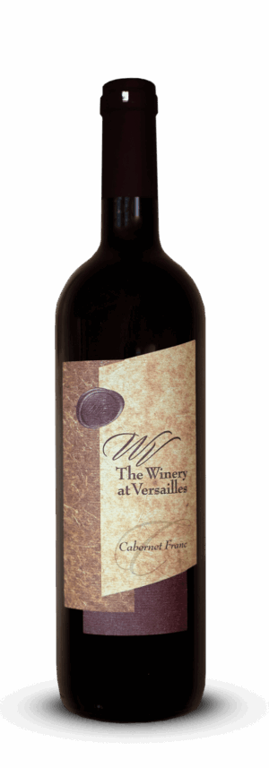 Wine bottle labeled "The Winery at Versailles".