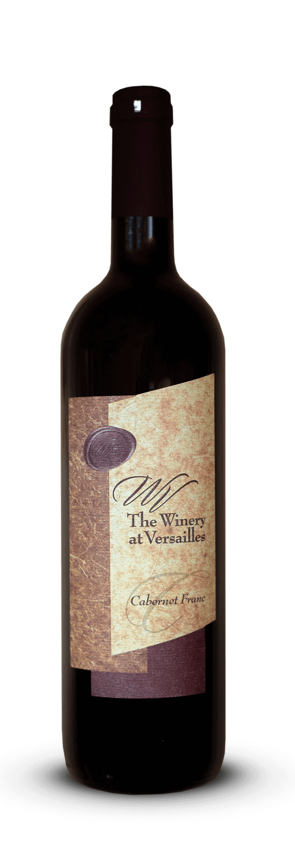 Wine bottle labeled "The Winery at Versailles".