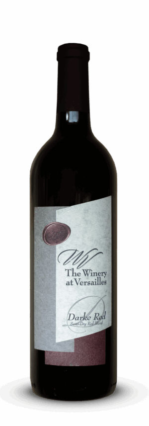 Wine bottle with "The Winery at Versailles.
