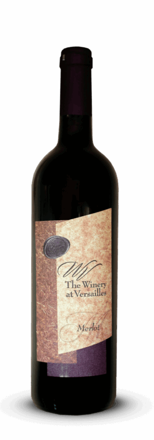 Wine bottle labeled "The Wines at Versailles.