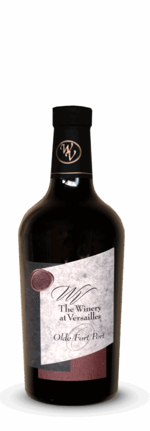 Bottle of Olde Fort Port wine.