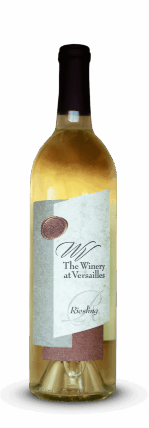 Riesling wine bottle from The Winery.
