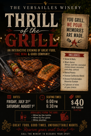 July 31 & Aug. 1st: Thrill of the Grill