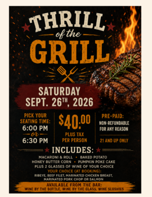 Sept. 26: Thrill Of The Grill