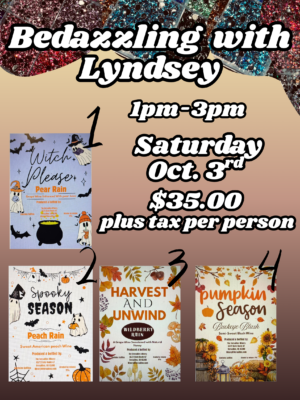 Oct 3: Bedazzling with Lyndsey