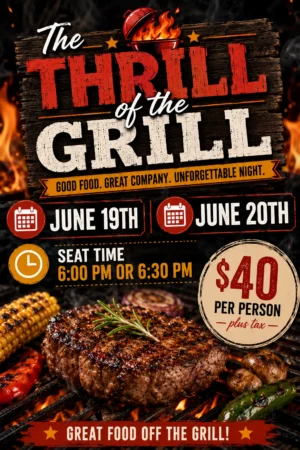 June 19 & 20 : Thrill of the Grill